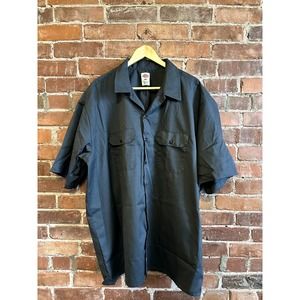 Dark Blue Dickies 3XT oversized Short sleeve button down
